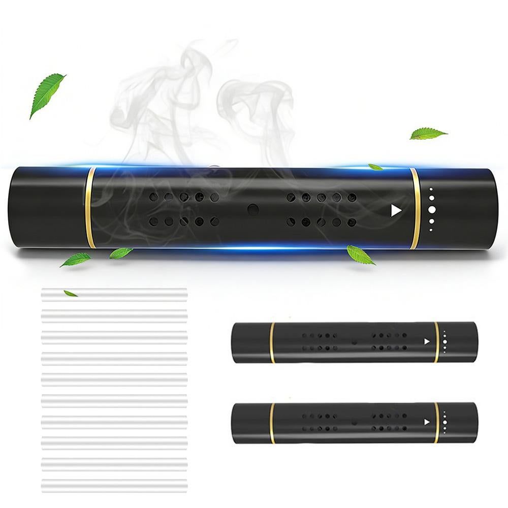 Car Air Vent Clip Air Freshener with Scent Sticks Metal Aroma Diffuser-Black - Image 8