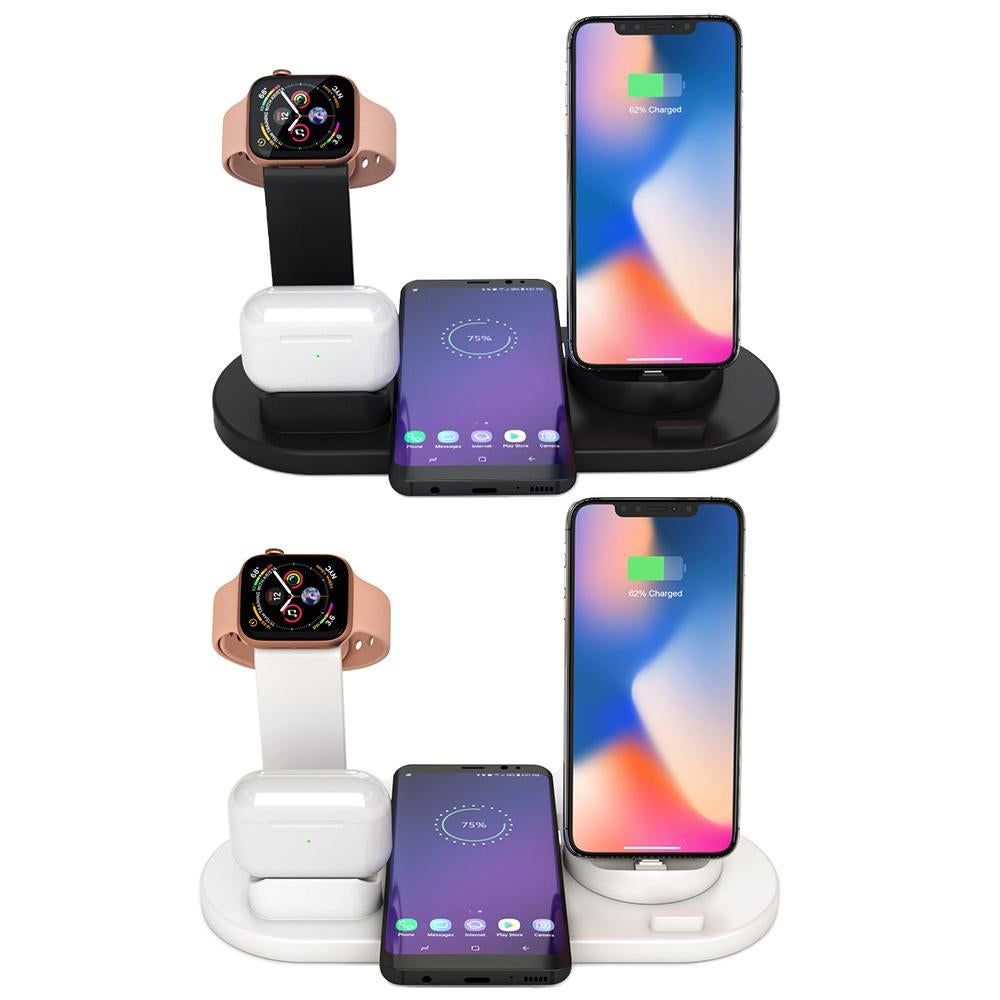 Wireless Charger Dock 3 in 1 Charging Station Wireless Charger Stand for Apple iPhone Watch -White - Image 7