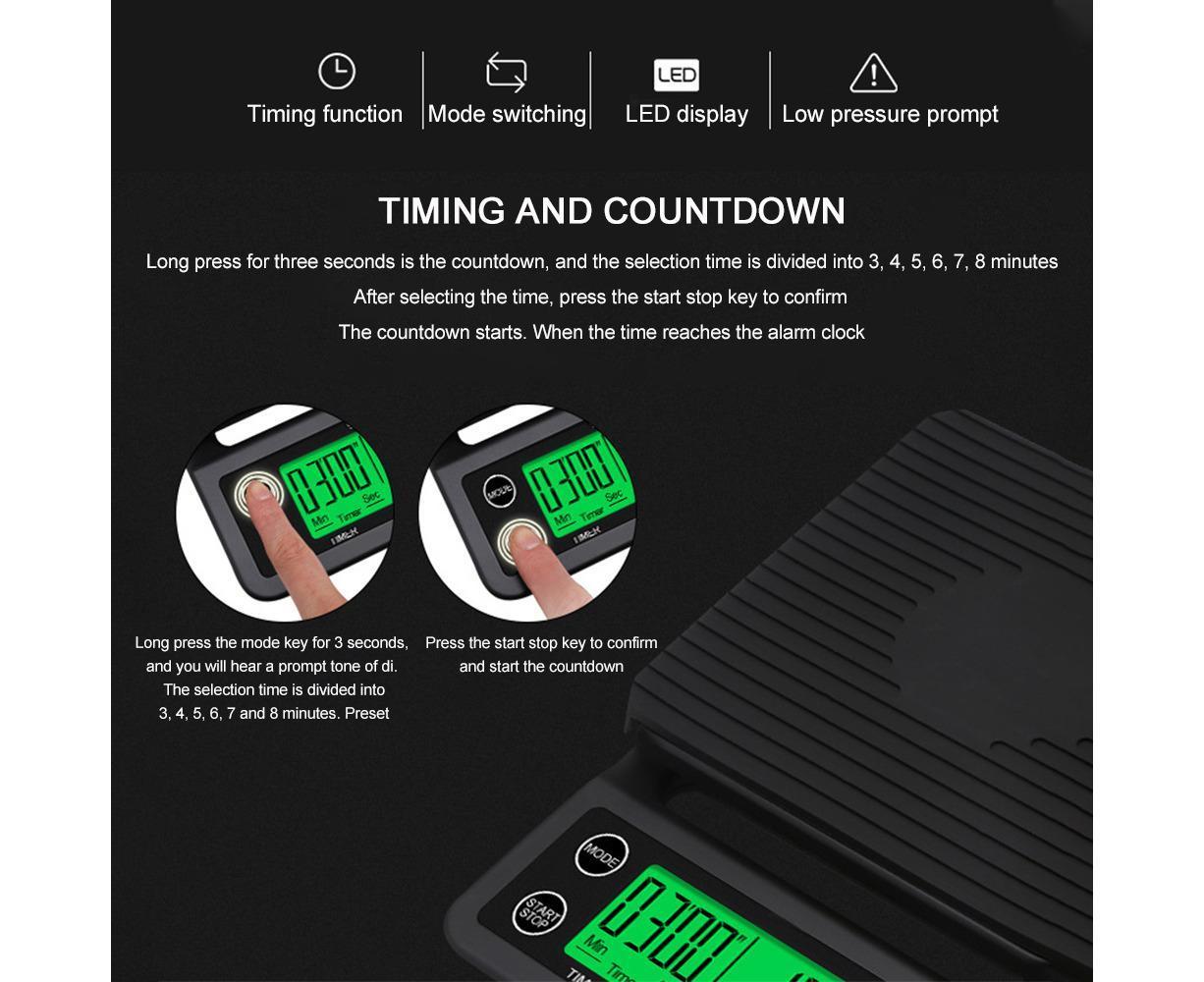 Electric Kitchen Scale - Coffee Scale - Mini Platform - Image 2