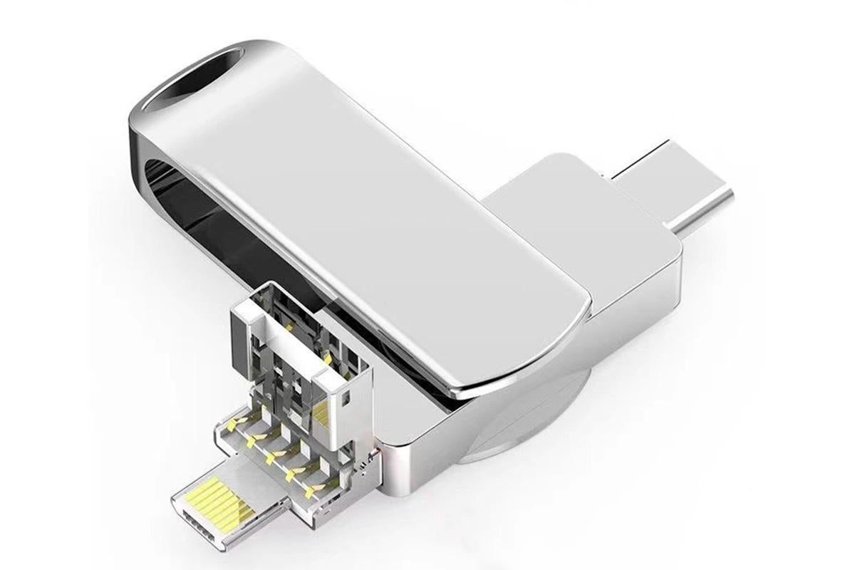4 in 1 USB Flash Drive Photo Stick USB 3.0 Memory Stick Storage for Photos Backup -Rotating USB Flash Drive 16GB - Image 2