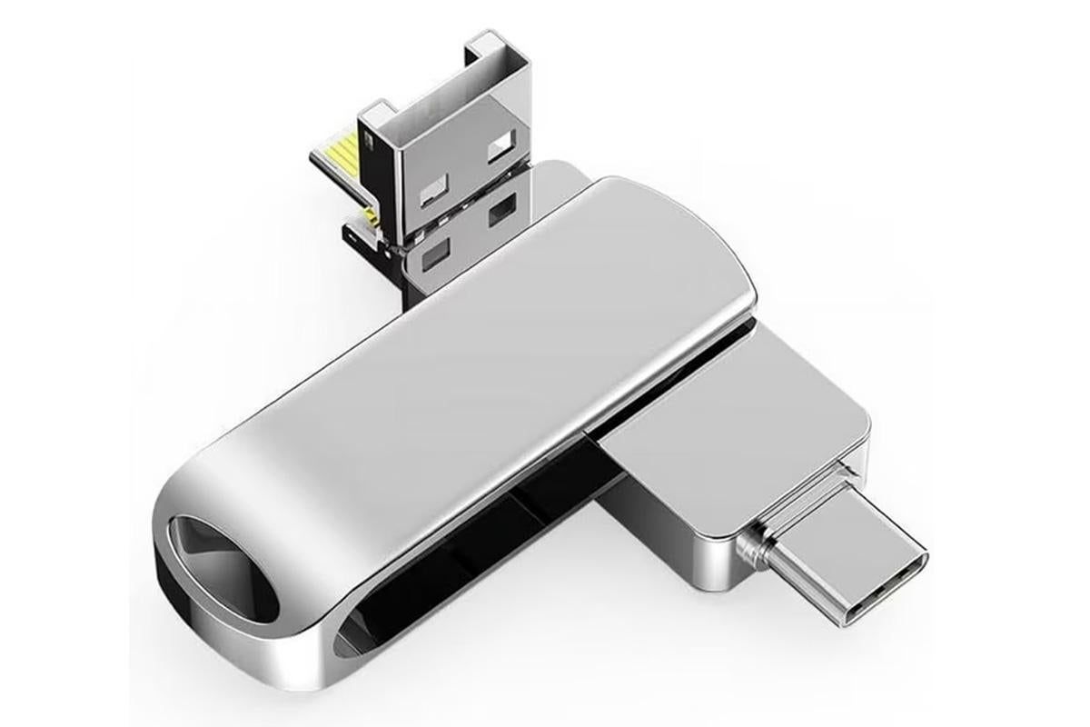 4 in 1 USB Flash Drive Photo Stick USB 3.0 Memory Stick Storage for Photos Backup -Rotating USB Flash Drive 32GB - Image 3