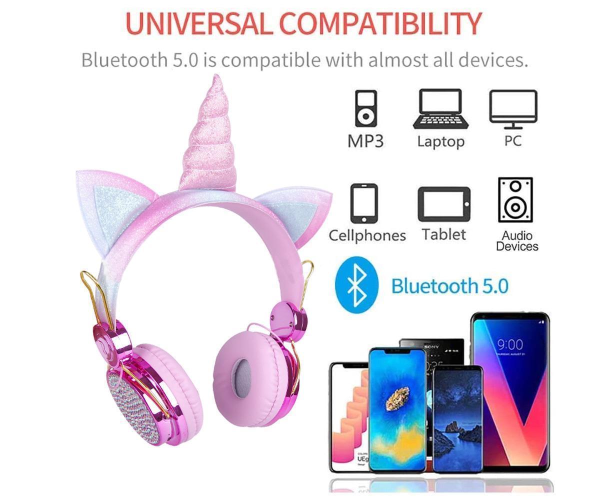 Wireless Headphones - Adjustable Headband - Bluetooth Over On-Ear Headset - Image 3