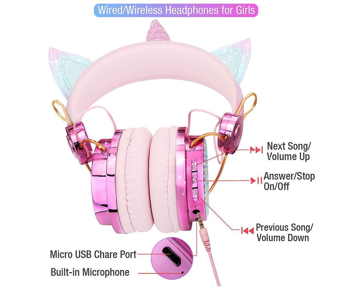 Wireless Headphones - Adjustable Headband - Bluetooth Over On-Ear Headset - Image 4