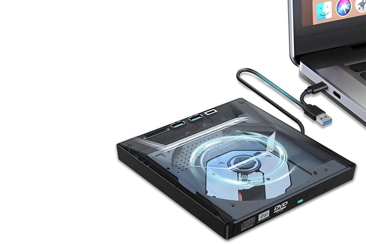7 in 1 External CD DVD Drive USB3.0 Type-C Writer Burner Player for Laptop Windows - Image 4