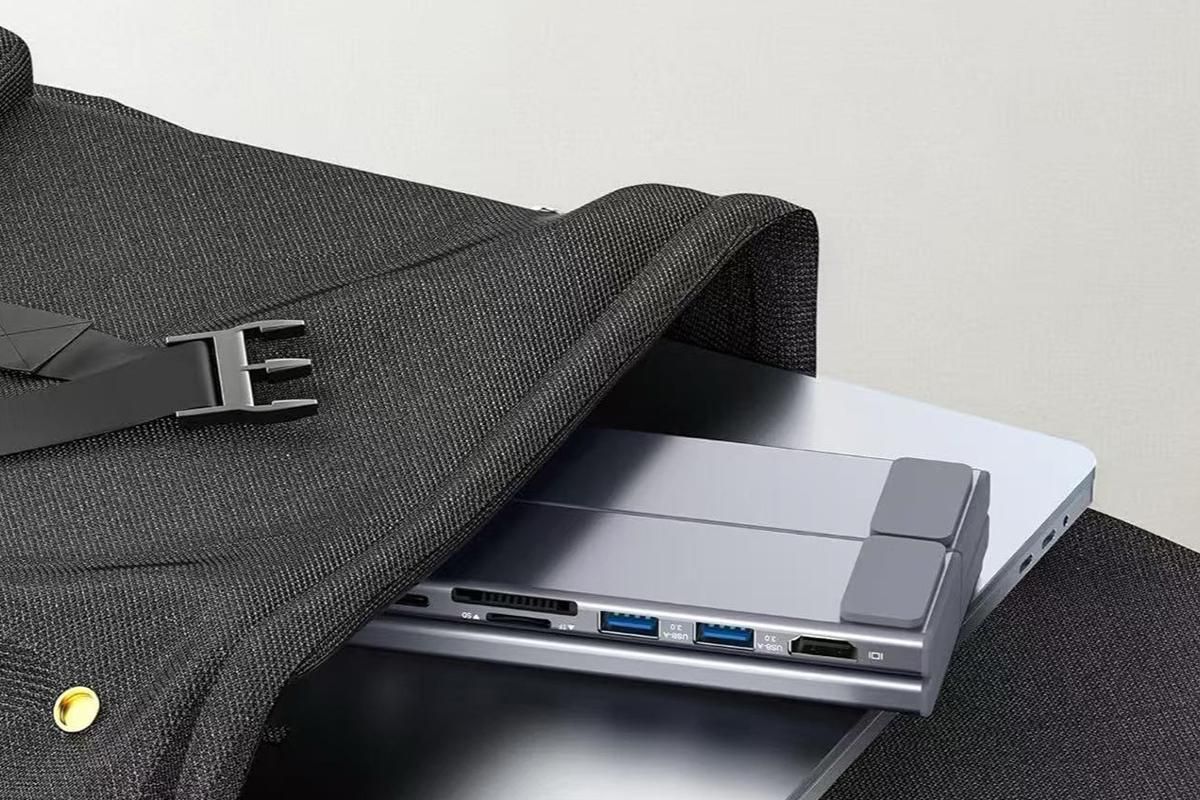 8-in 1 Laptop Stand with Docking Station USB 3.0 PD 100W 4K HDMI for MacBook - Image 8
