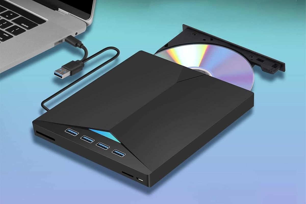 External CD/DVD Drive USB 3.0 Ultra-Slim Portable Burner Writer Compatible with Mac Os Windows 11 10 7 - Image 3