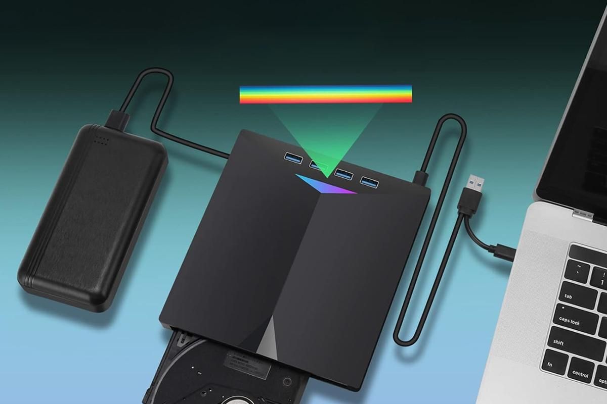 External CD/DVD Drive USB 3.0 Ultra-Slim Portable Burner Writer Compatible with Mac Os Windows 11 10 7 - Image 4