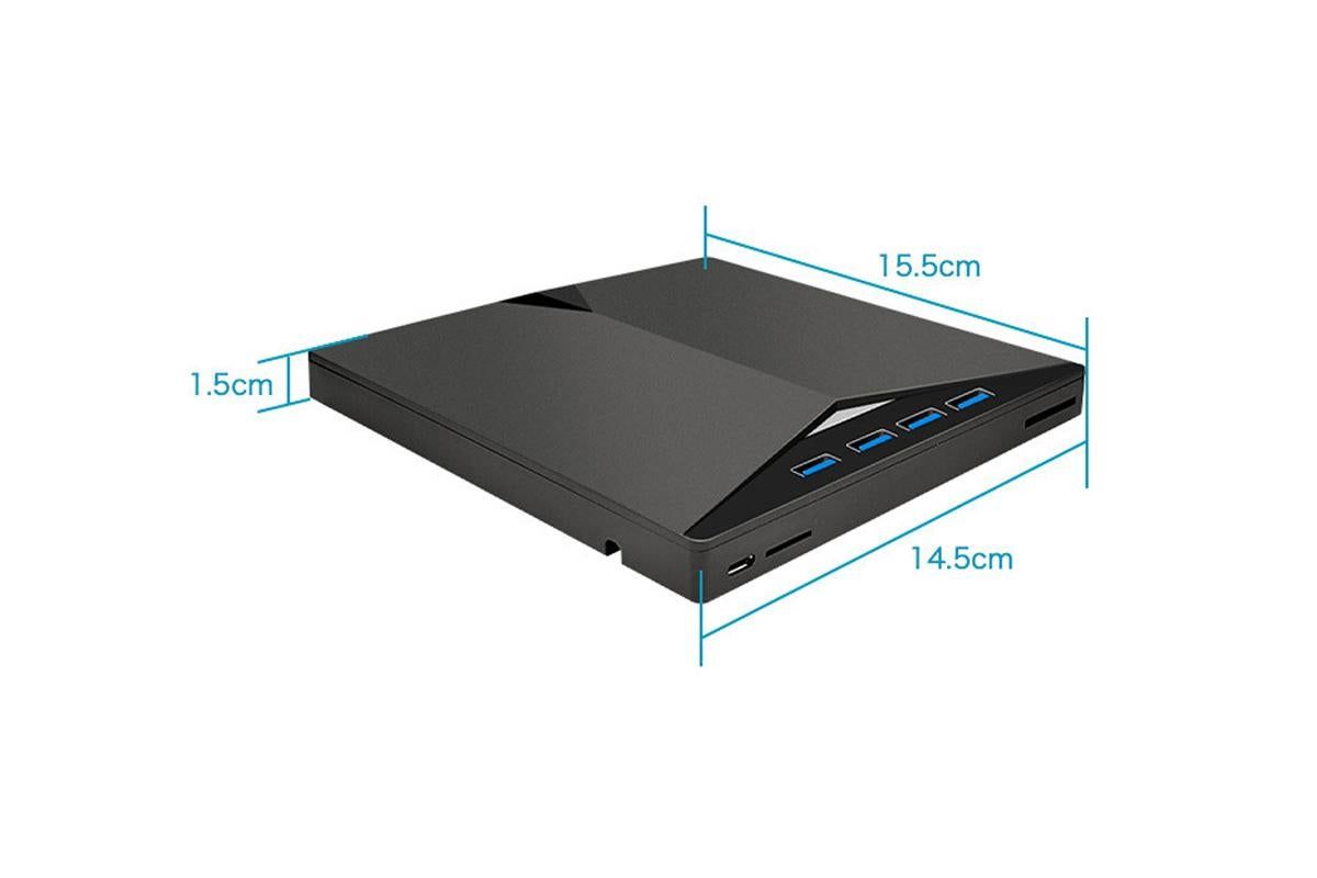 External CD/DVD Drive USB 3.0 Ultra-Slim Portable Burner Writer Compatible with Mac Os Windows 11 10 7 - Image 7