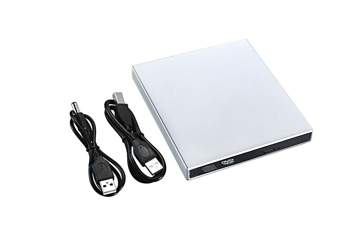 External CD RW Writer Player Protable USB 2.0 Drive for Laptop Notebook PC Desktop Computer-Silver - Image 2