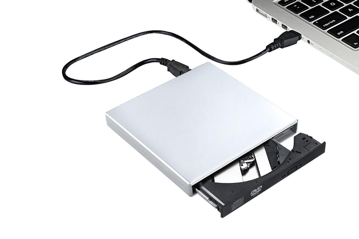 External CD RW Writer Player Protable USB 2.0 Drive for Laptop Notebook PC Desktop Computer-Silver - Image 3