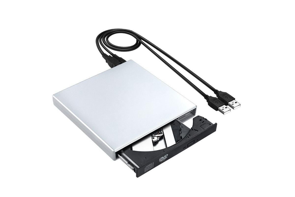 External CD RW Writer Player Protable USB 2.0 Drive for Laptop Notebook PC Desktop Computer-Silver - Image 4