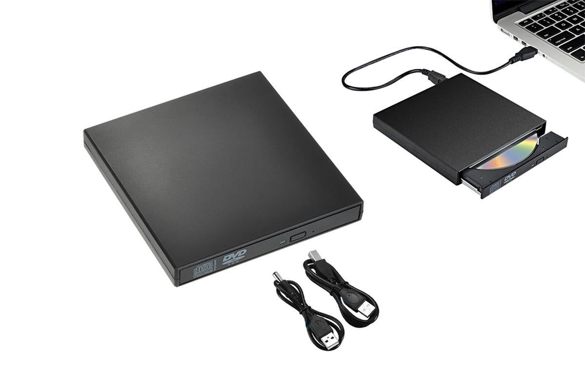 External CD RW Writer Player Protable USB 2.0 Drive for Laptop Notebook PC Desktop Computer-Black - Image 1