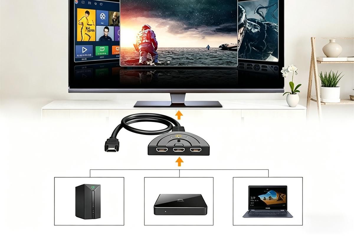 HDMI Splitter 1 in 3 out 4K Cable Adapter HDMI 3 Way Splitter for HDTV HD LCD - Image 6