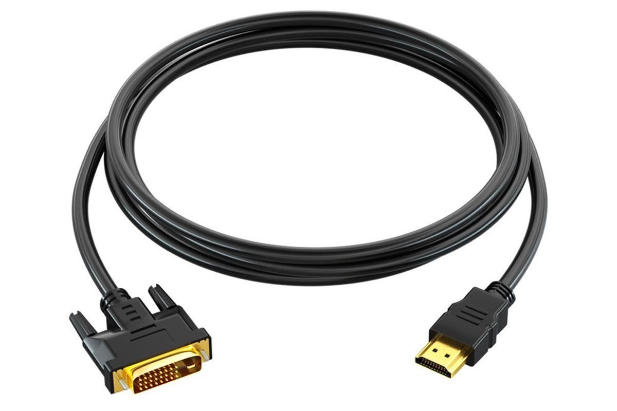 HDMI to DVI-D 24+1 Pin Digital Cable Lead for HDTV PS3 PS4 Switch 360 TV - Image 1