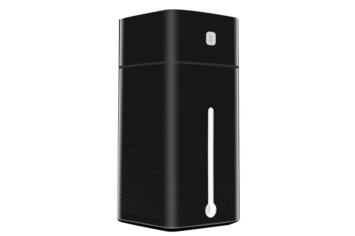 1L Ultrasonic Air Humidifier Cool Mist with 7 Color LED Light for Bedroom-Black - Image 2