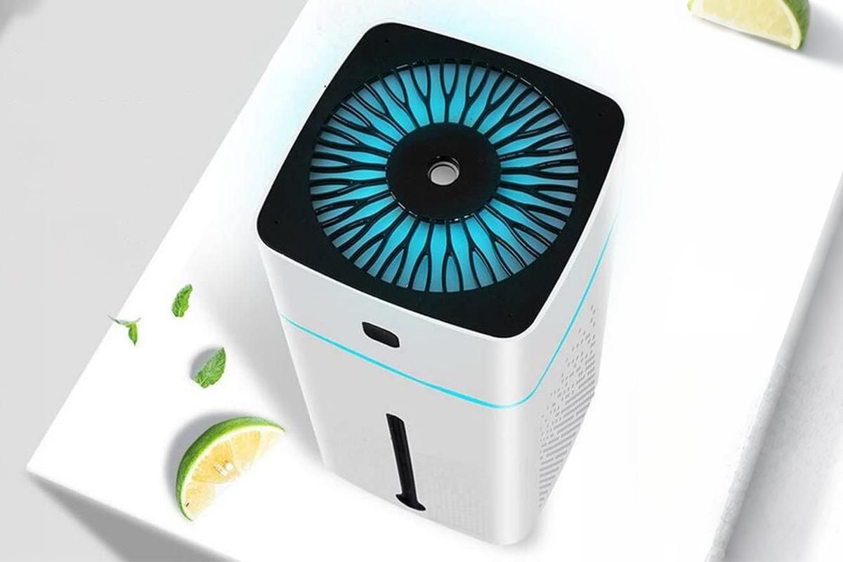 1L Ultrasonic Air Humidifier Cool Mist with 7 Color LED Light for Bedroom-White - Image 3
