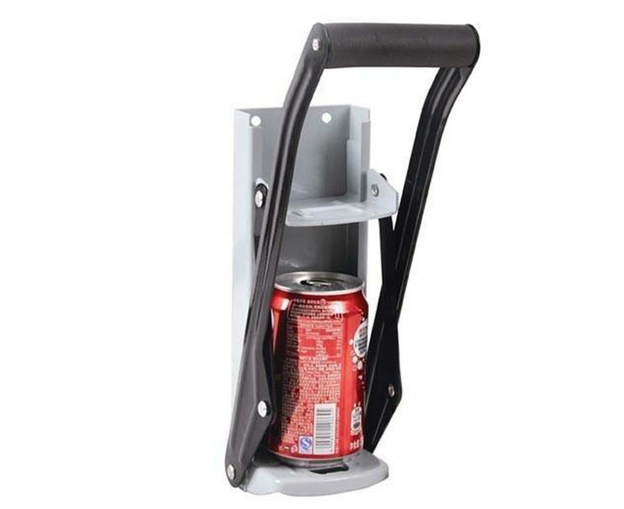 Aluminium Can Crusher - 16oz Beer Soda Smasher - Wall Mount Included Bottle Opener 2 Can Crushers - Image 1