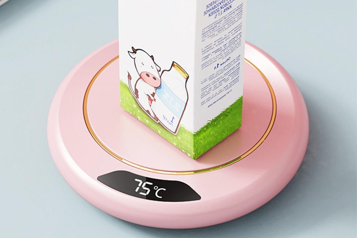 Electric Coffee Mug Warmer USB Cup With 3 Temp Settings-Pink - Image 6