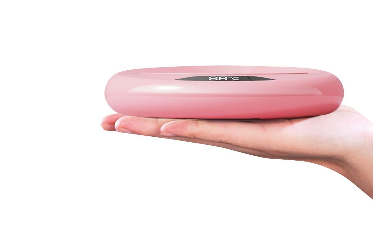 Electric Coffee Mug Warmer USB Cup With 3 Temp Settings-Pink - Image 7