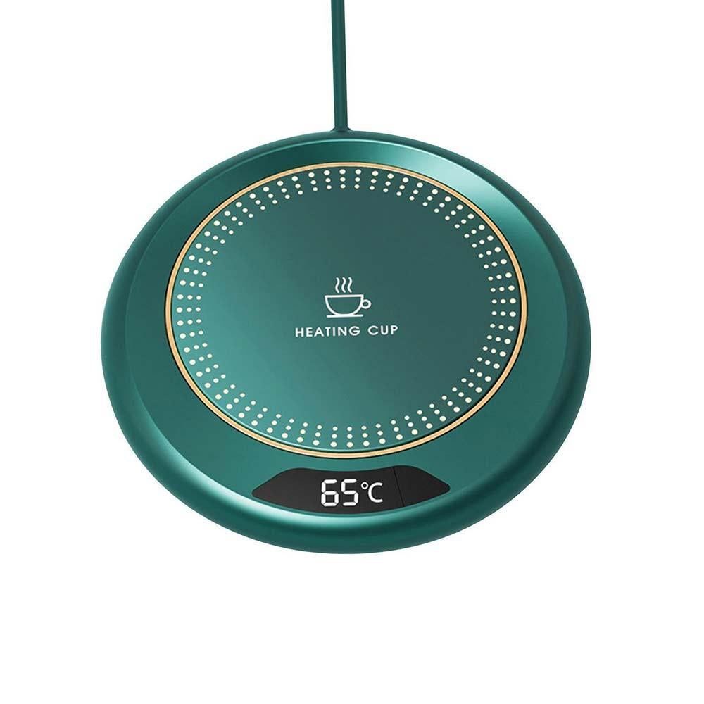 Electric Coffee Mug Warmer USB Cup With 3 Temp Settings-Green - Image 4
