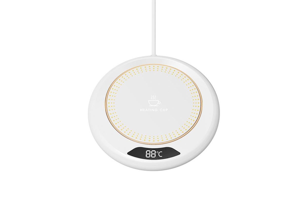 Electric Coffee Mug Warmer USB Cup With 3 Temp Settings-White - Image 3