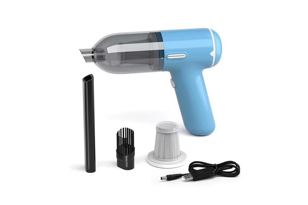 Handheld Car Vacuum Cleaner for Car Home Office Pet-Blue - Image 1