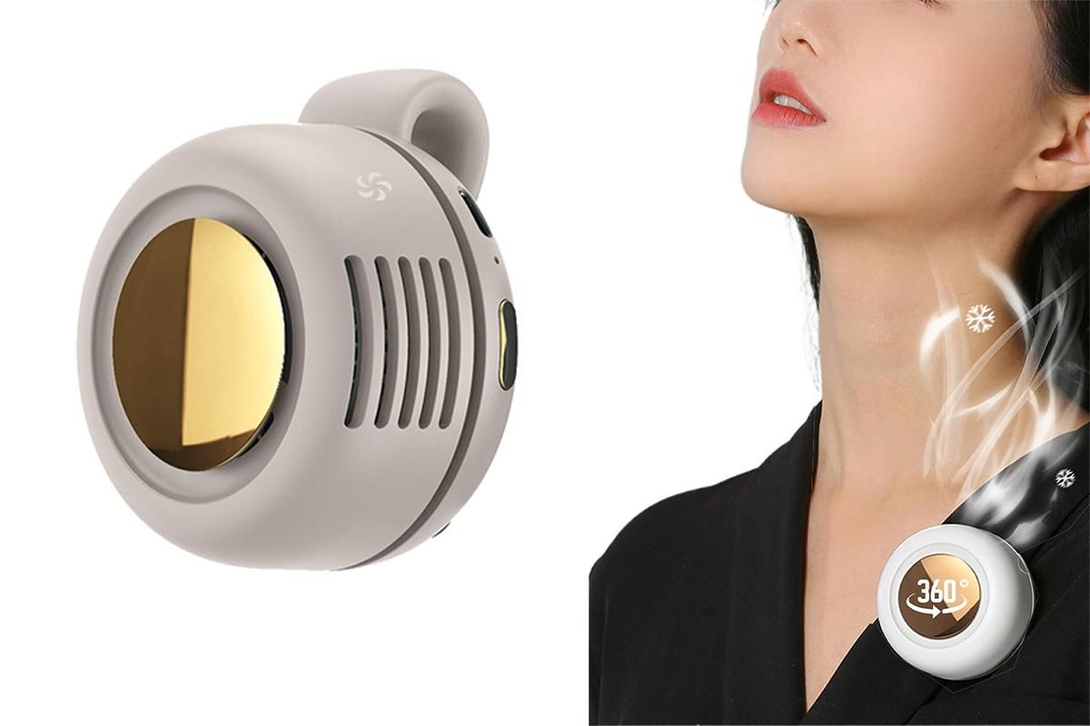 Mini Portable Clip Fan 360 Degree Rotatable Small Personal Fan with Clip 3 Speeds USB Rechargeable Cooling Fan - Image 1