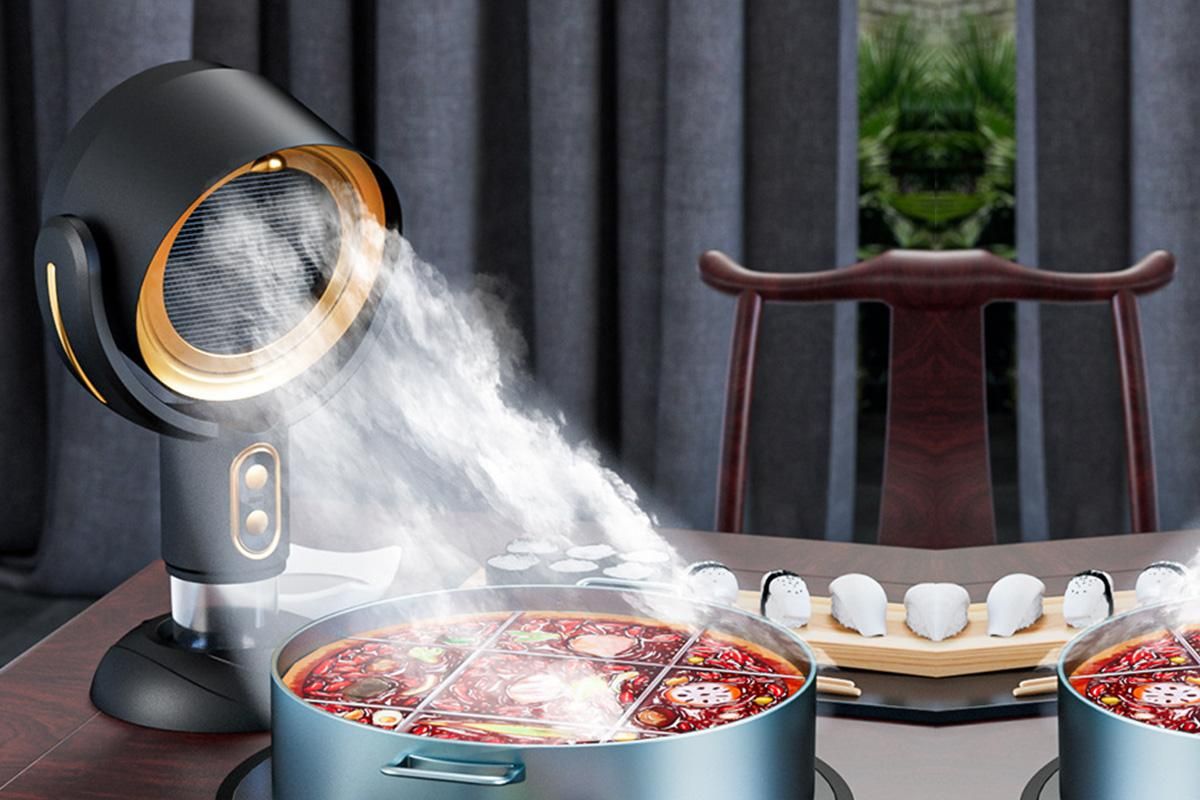 Portable Smoke Purifier Fan Removes Odors Dust Smoke for Cooking and Camping BBQ -BlackGold - Image 6