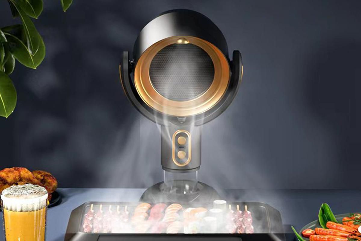 Portable Smoke Purifier Fan Removes Odors Dust Smoke for Cooking and Camping BBQ -BlackGold - Image 7