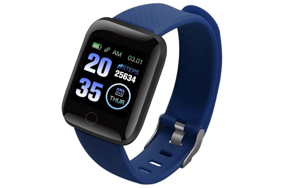116plus Waterproof Smart Watch Sports Fitness Trackaer with Heart Rate Monitor for Men and Women-Black - Image 4