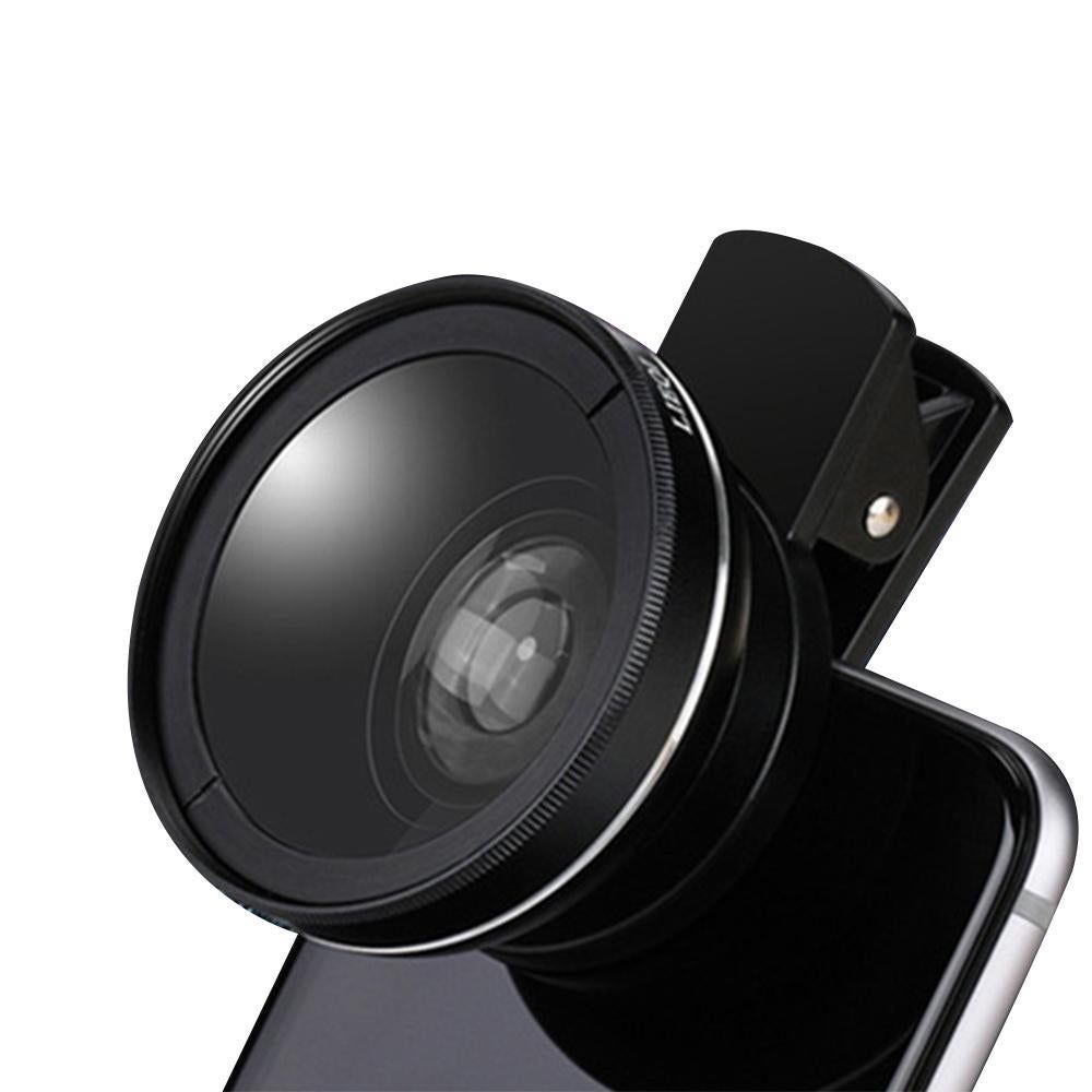 Cell Phone Camera Lens 2 in1 Portable Wide Angle Macro Cell Phone Camera Lens Kit -Black - Image 4