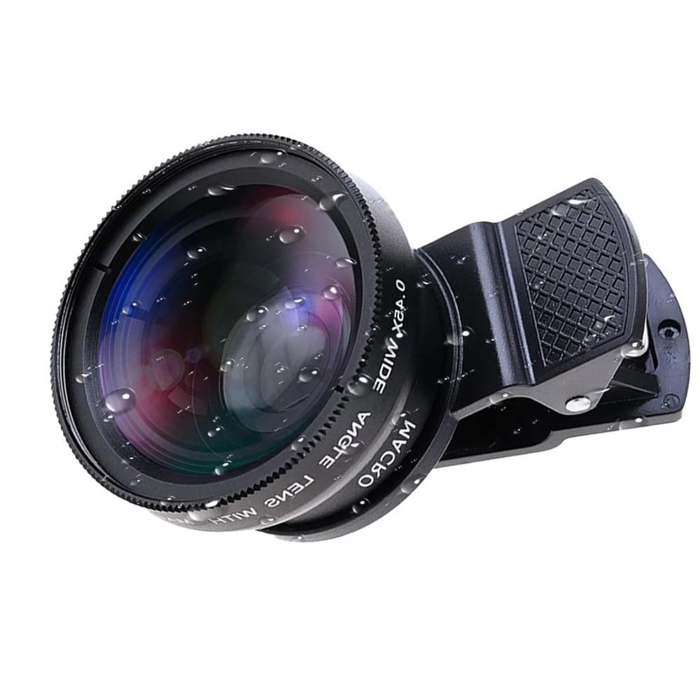 Cell Phone Camera Lens 2 in1 Portable Wide Angle Macro Cell Phone Camera Lens Kit -Black - Image 5