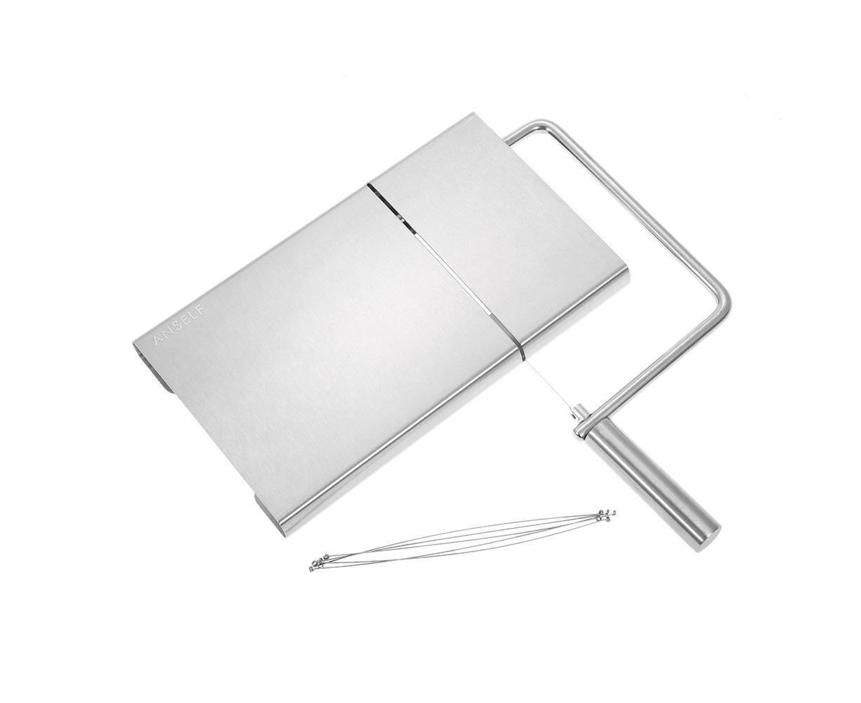 Anself Stainless Steel Cheese Slicer-Silver silver - Image 6