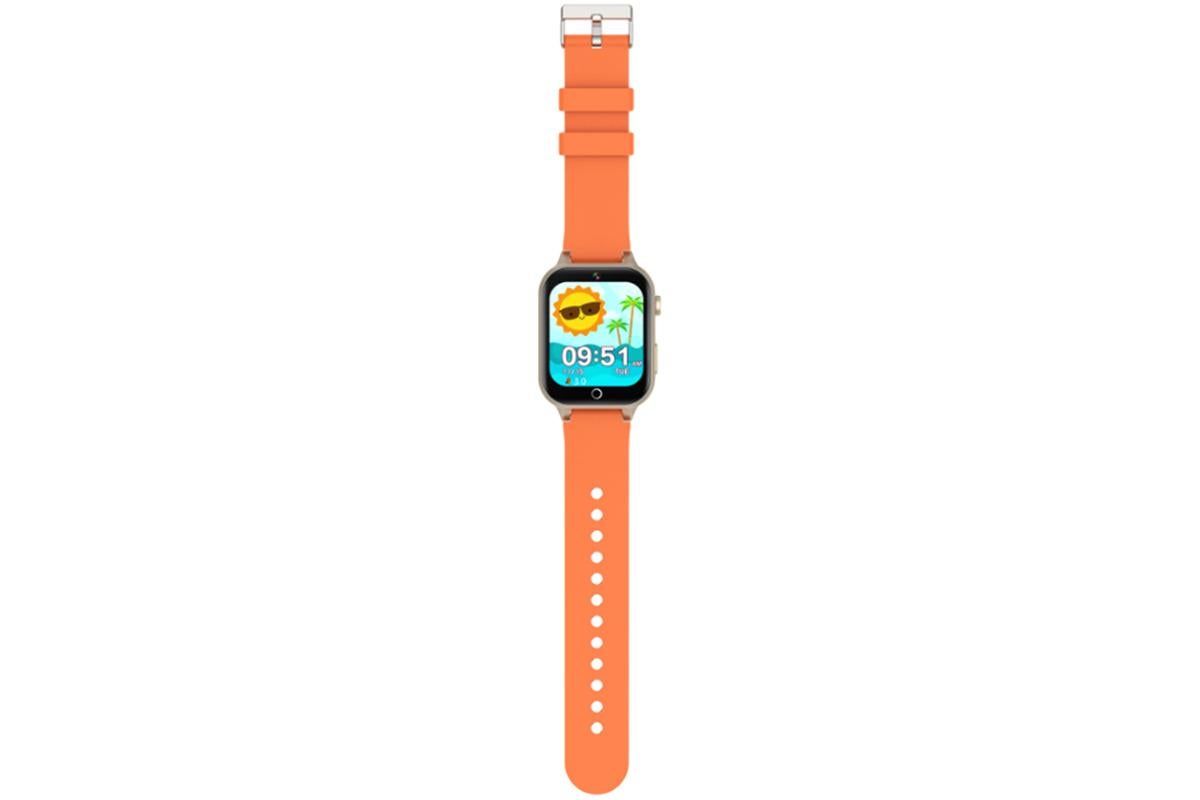 Kids Smart Watch Touch Screen Elastic Strap Smartwatch With Video Camera Pedometer-Orange - Image 5