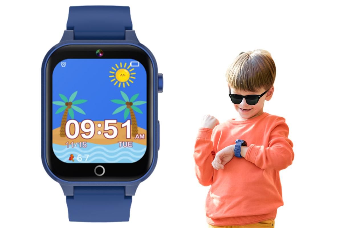 Kids Smart Watch Touch Screen Elastic Strap Smartwatch With Video Camera Pedometer-Pink - Image 7