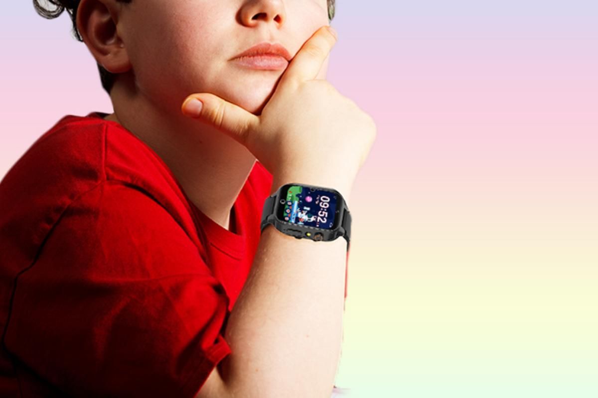 Kids Smart Watch Touch Screen Elastic Strap Smartwatch With Video Camera Pedometer-Black - Image 2