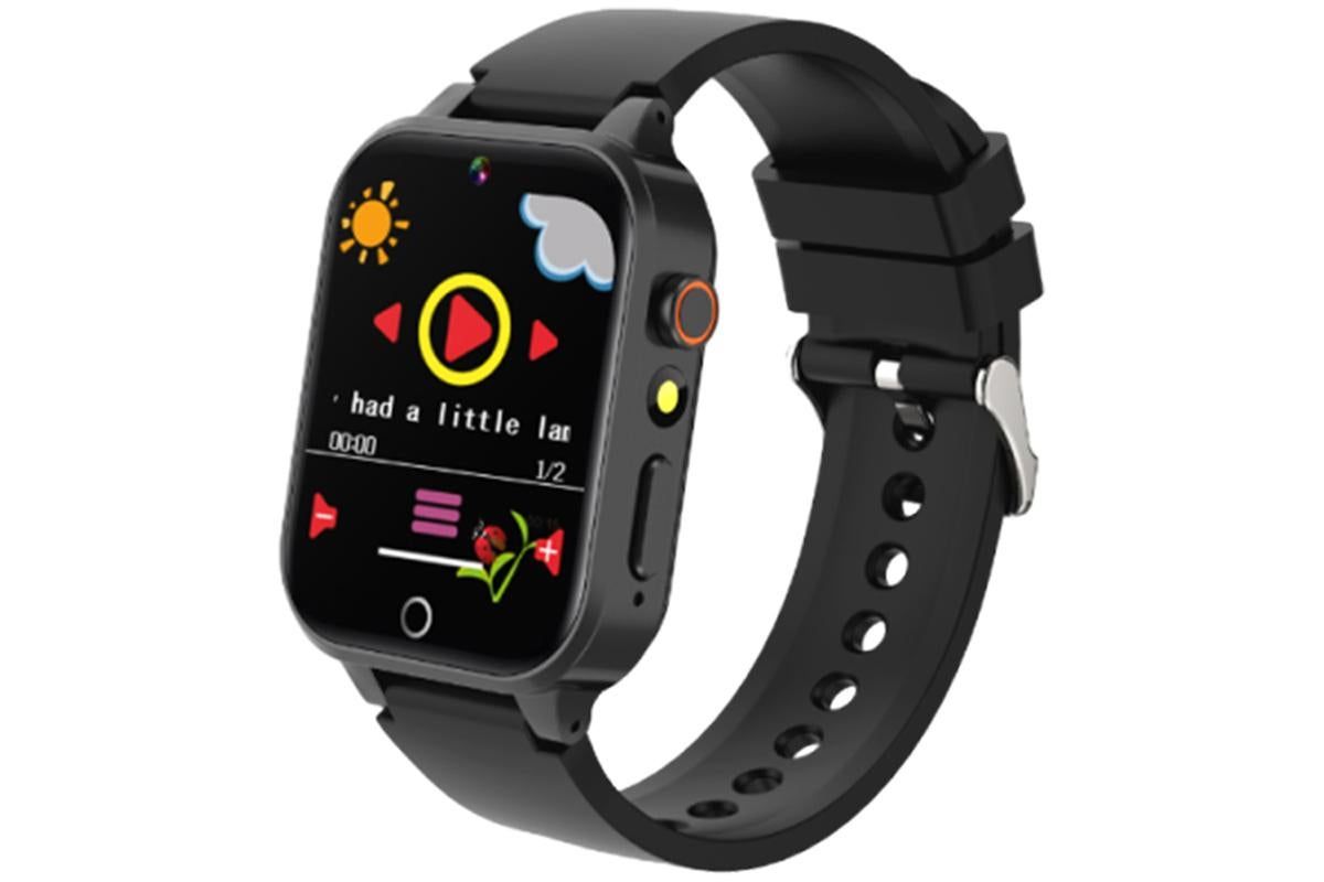 Kids Smart Watch Touch Screen Elastic Strap Smartwatch With Video Camera Pedometer-Black - Image 4