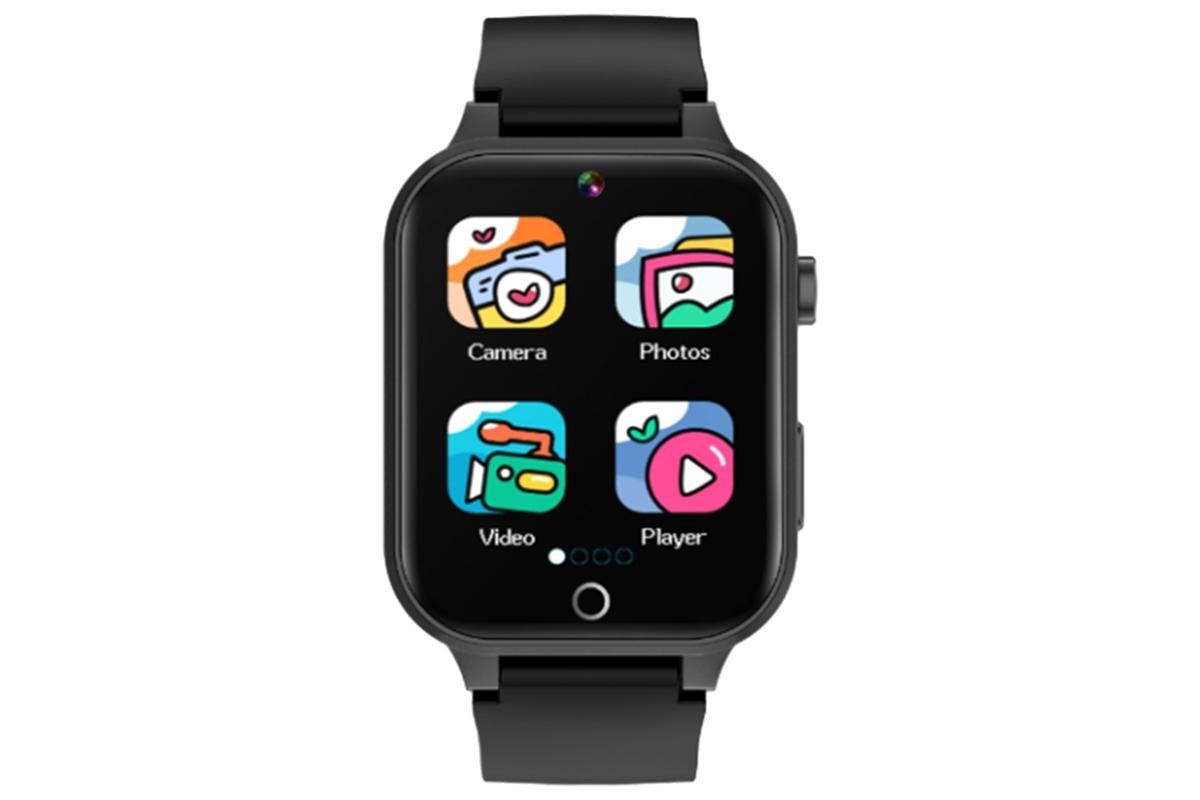 Kids Smart Watch Touch Screen Elastic Strap Smartwatch With Video Camera Pedometer-Black - Image 5