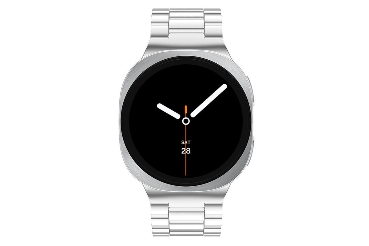 Metal Replacement Watch Band for Samsung Galaxy Watch 8 40 44 46mm-Silver - Image 2