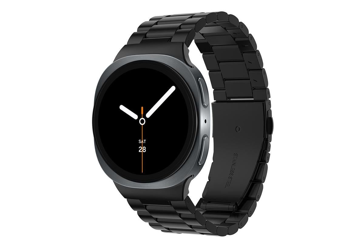 Metal Replacement Watch Band for Samsung Galaxy Watch 8 40 44 46mm-Black - Image 1