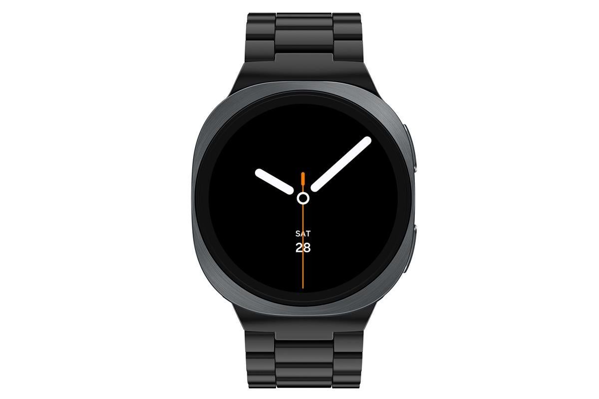 Metal Replacement Watch Band for Samsung Galaxy Watch 8 40 44 46mm-Black - Image 2