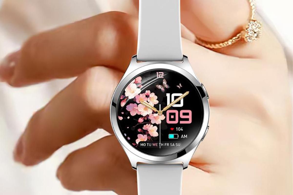 Smart Watch for Women Waterproof Smartwatch 100+ Sports Fitness Tracker-Silver - Image 7