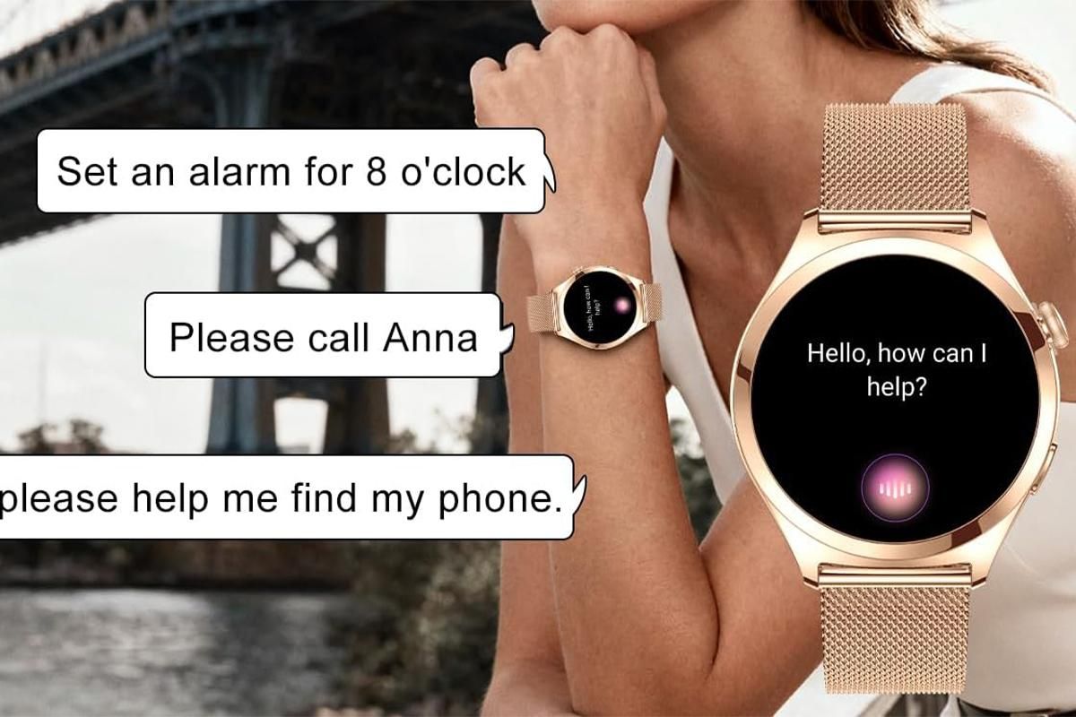 Smart Watch for Women Waterproof Smartwatch 100+ Sports Fitness Tracker-Gold - Image 2