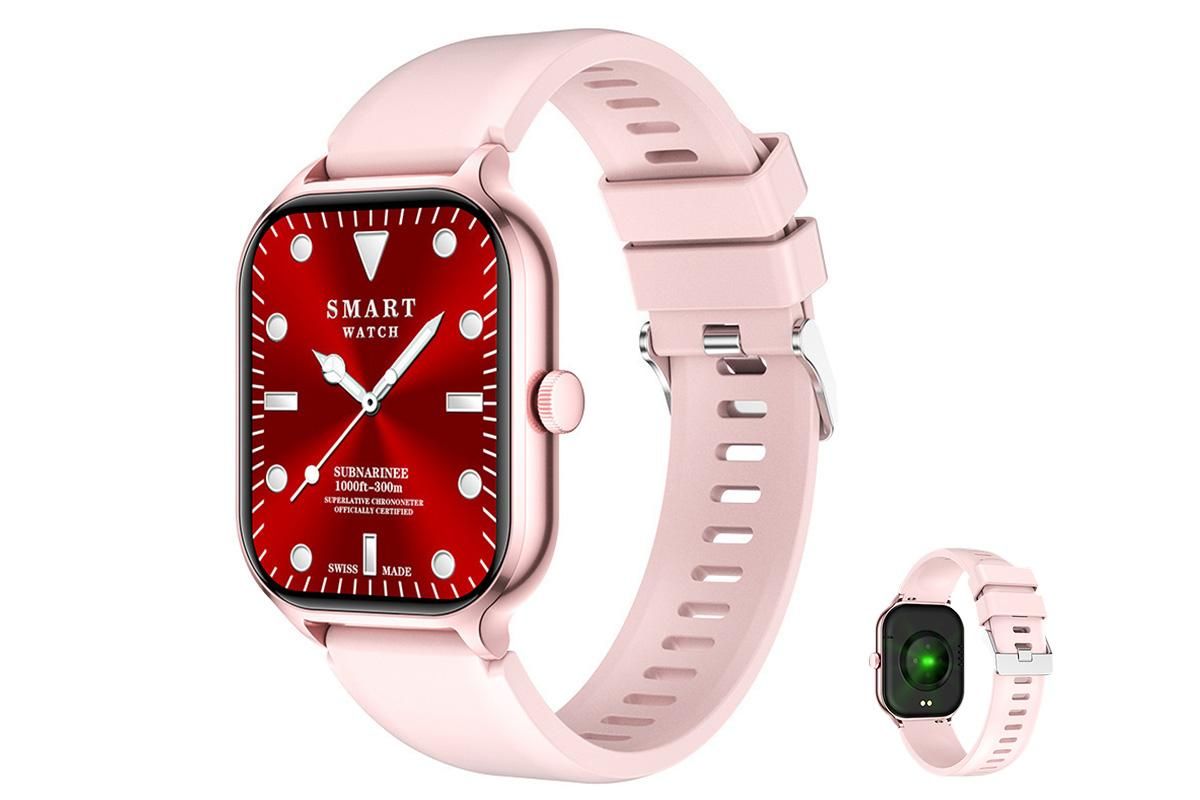 Smart Watches HD Desplay with Bluetooth 59 Sports Modes Heart Rate Sleep Monitor -Pink - Image 1