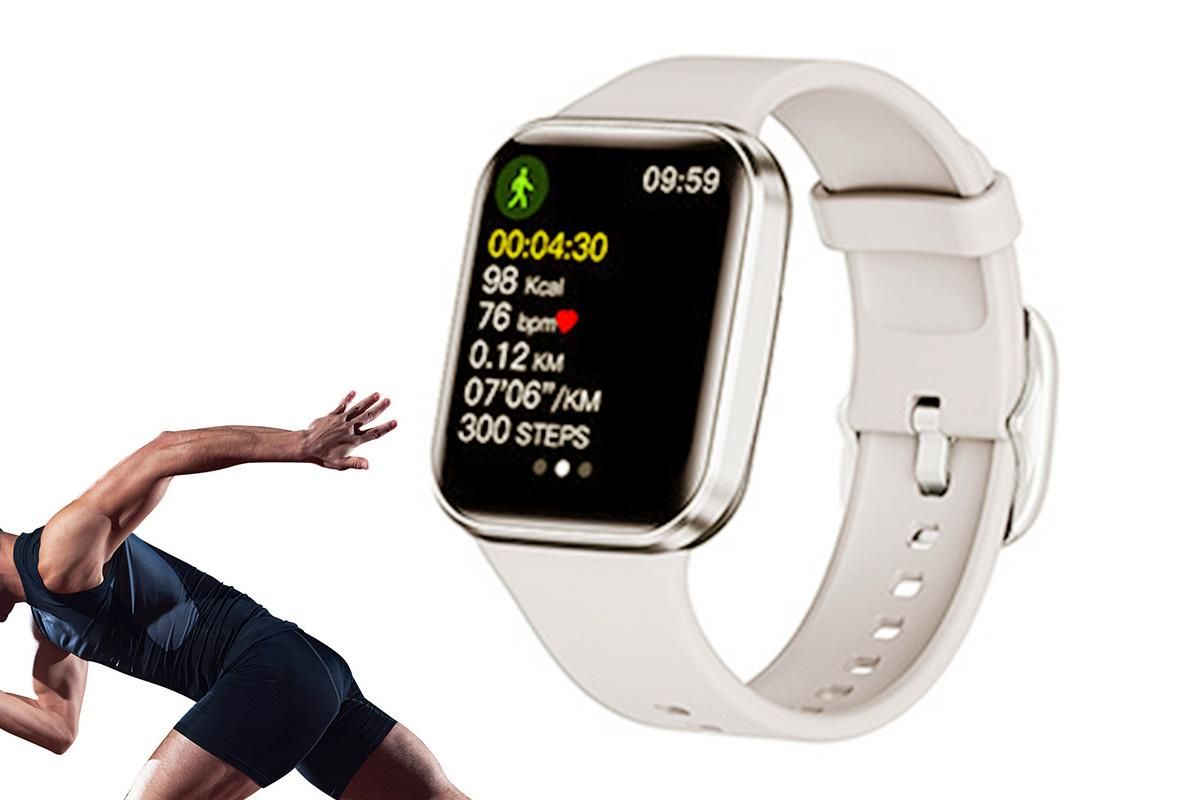 Smart Watch Fitness Tracker Heart Rate 25 Sport Modes for Men Women-Silver - Image 4