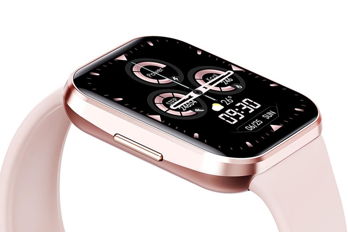 Smart Watch Fitness Tracker Heart Rate 25 Sport Modes for Men Women-Pink - Image 3