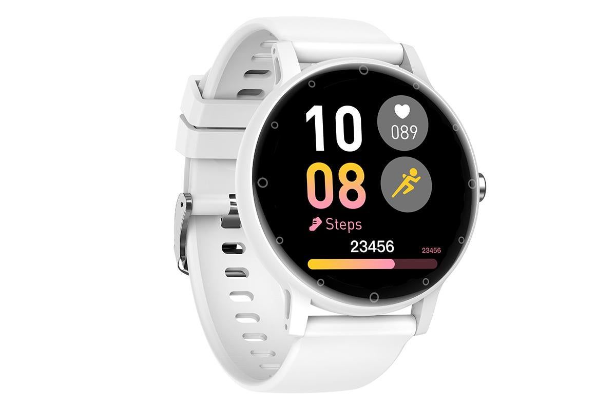 Smart Watches for Men Bluetooth Call Military Smart Watch with Heart Rate Sleep Monitor-White - Image 3