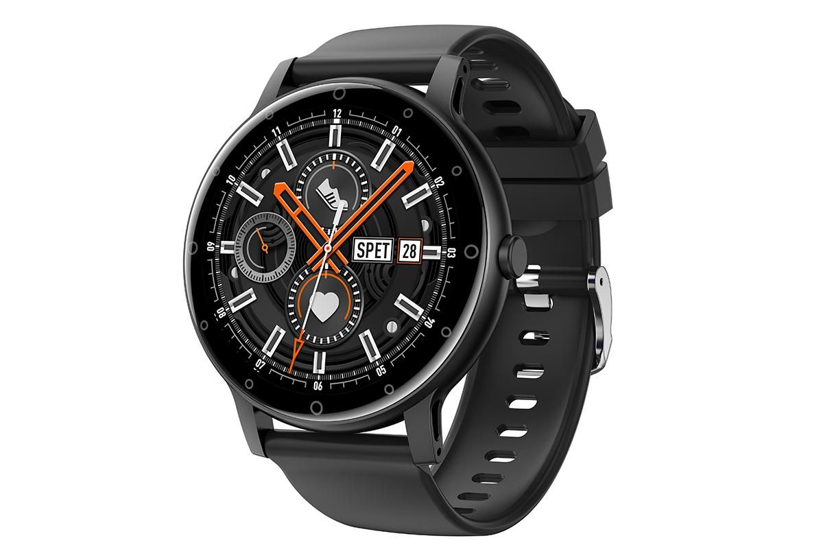 Smart Watches for Men Bluetooth Call Military Smart Watch with Heart Rate Sleep Monitor-Black - Image 1