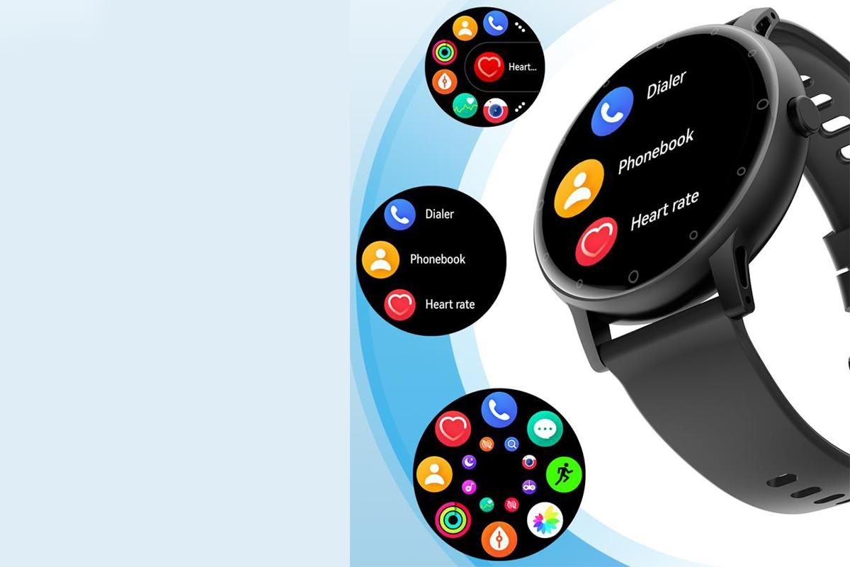 Smart Watches for Men Bluetooth Call Military Smart Watch with Heart Rate Sleep Monitor-Black - Image 4