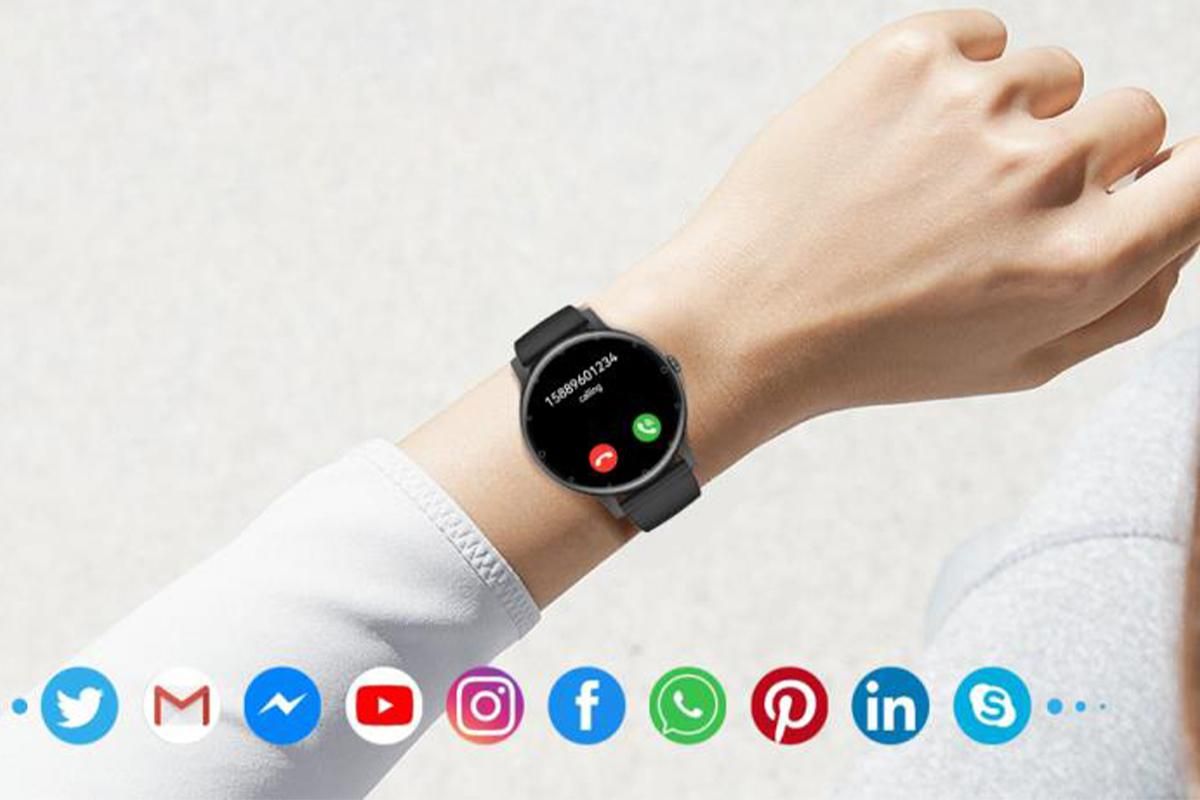 Smart Watches for Men Bluetooth Call Military Smart Watch with Heart Rate Sleep Monitor-Black - Image 5